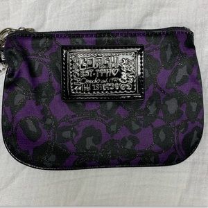 Coach Leopard Print Wristlet